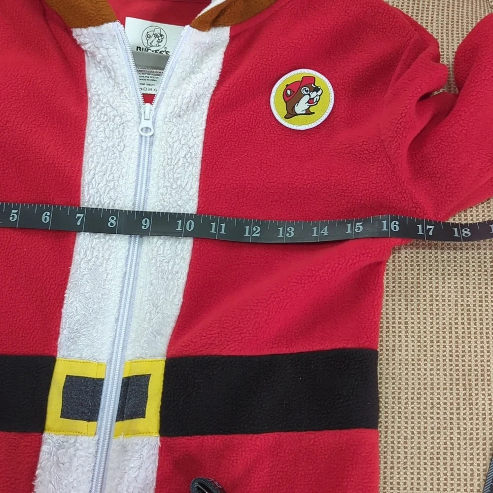 Buc-ee's, Youth  Beaver Christmas Onesie Pajamas/Costume. Size Medium /Large